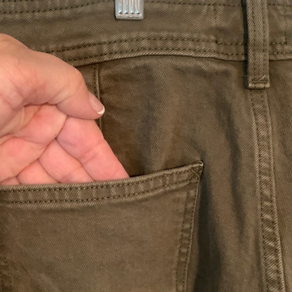 Universal Thread Women’s Olive green high-rise sailor wide leg denim jeans sz 16 - Picture 9 of 9